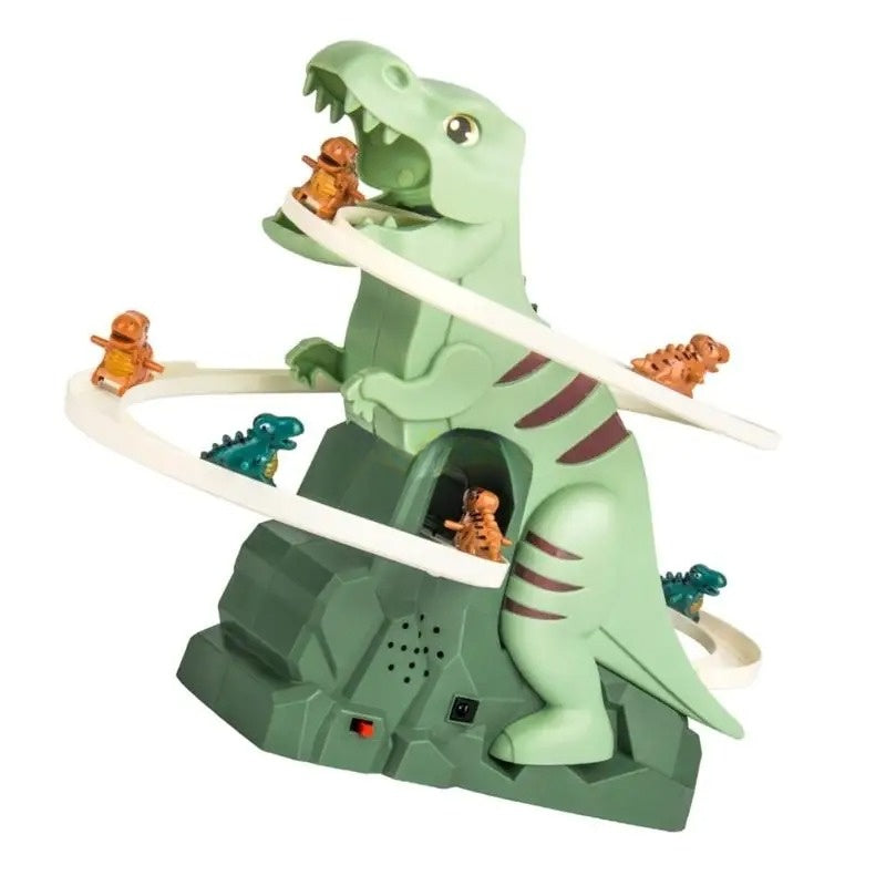 Kletshuts™ DinoSlide: Automatisk Dino Slide Spor Legetøj Til Børn
