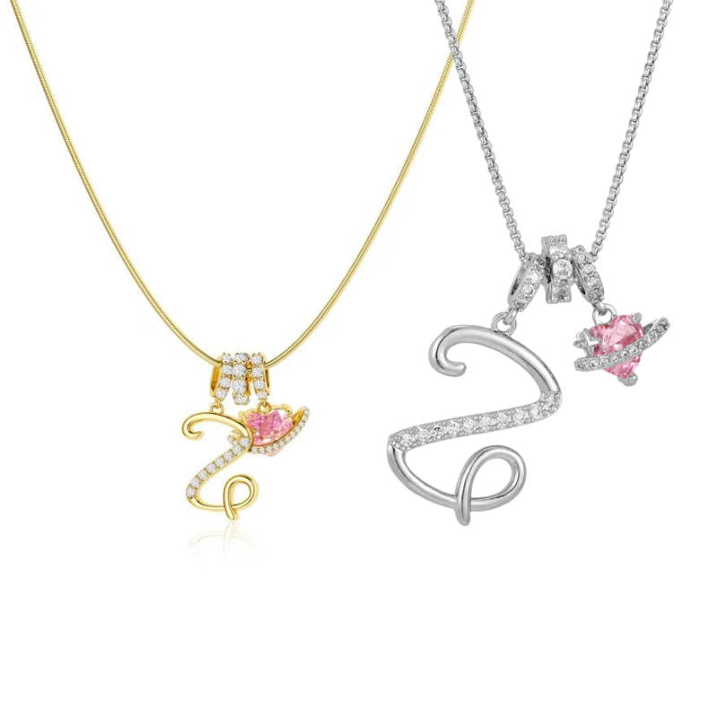 Jewelance™ PendantNecklace 1+1 GRATIS - Elegant Initial Vedhæng Mode Halskæde