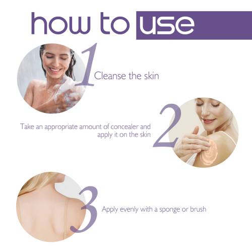 Vandfast body concealer til tatoveringer og modermærker