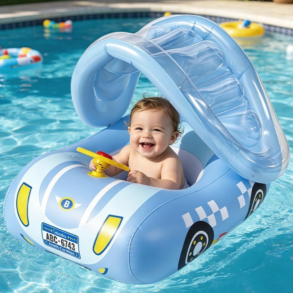Kletshuts™ PoolFloat: Sjovt Oppusteligt Børne Vandeventyr Pool Float