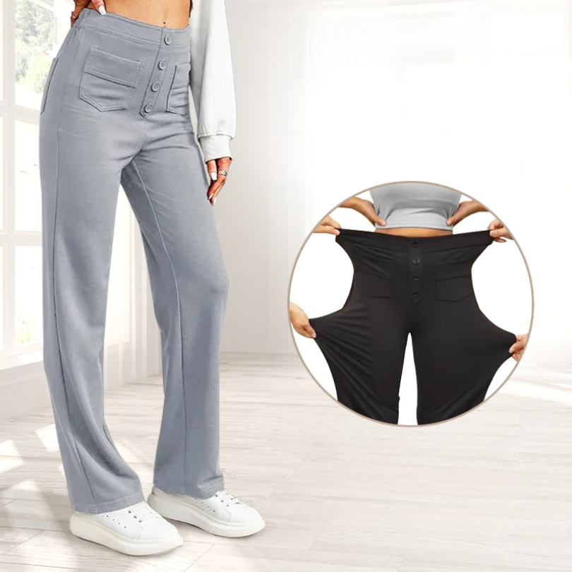 Icone™ FlexTrousers: Høj Taljet Alle Dag Komfort Fleksibel Bukser
