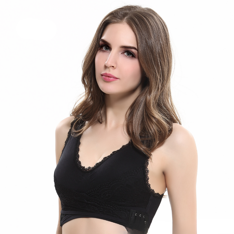 Icone™ LaceBra: Wire Fri Front Kryds Blonder Løft BH