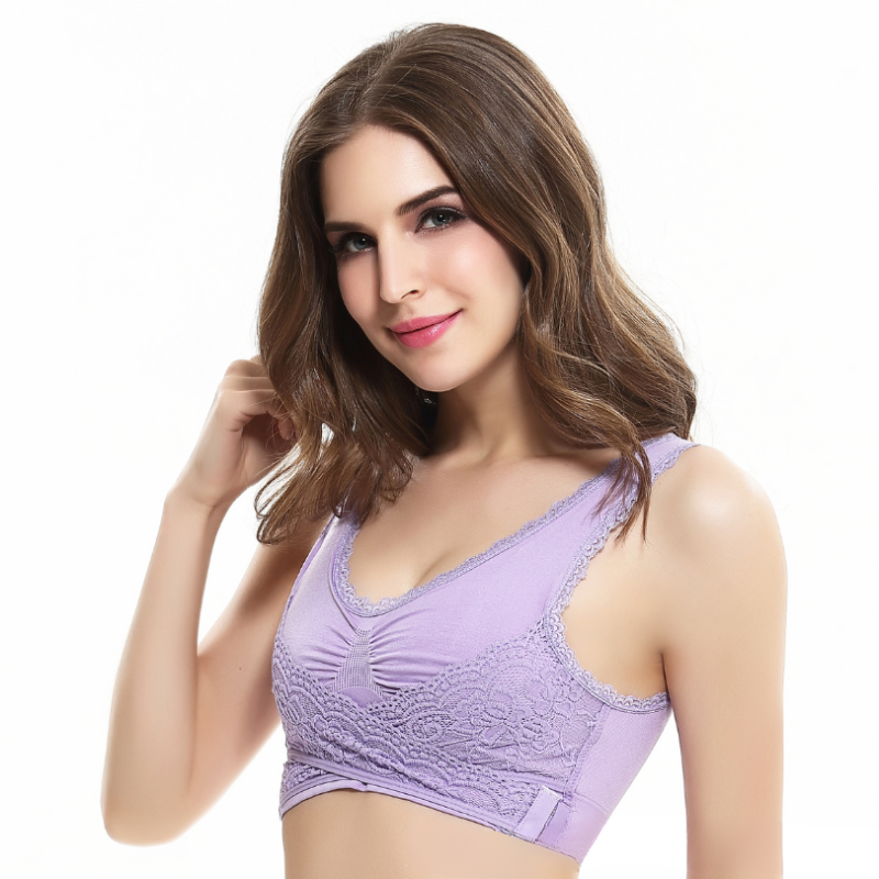 Icone™ LaceBra: Wire Fri Front Kryds Blonder Løft BH