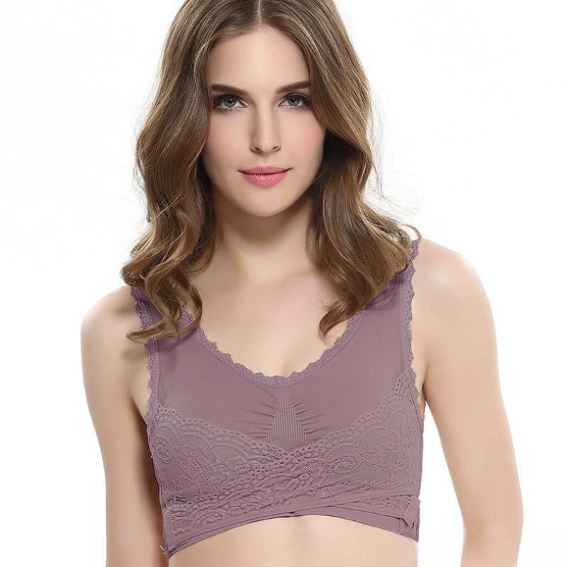 Icone™ LaceBra: Wire Fri Front Kryds Blonder Løft BH