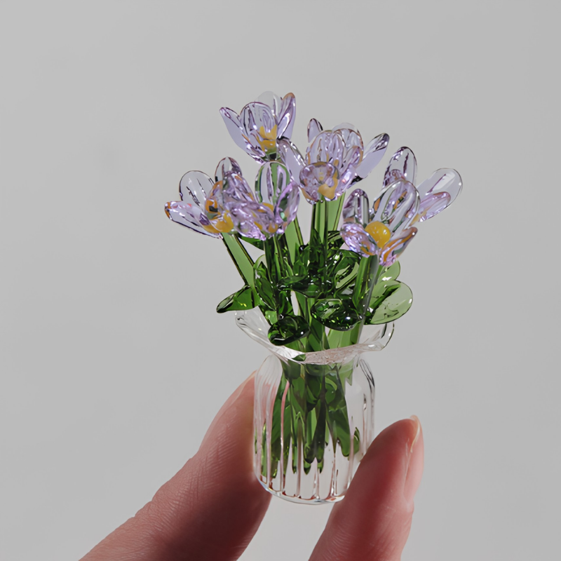 MiniFlower - Moderne Hjemmedekoration Mini Centerpiece Glas Blomster Vase