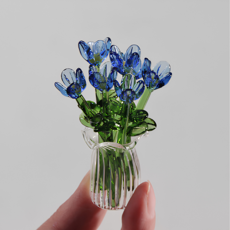 MiniFlower - Moderne Hjemmedekoration Mini Centerpiece Glas Blomster Vase