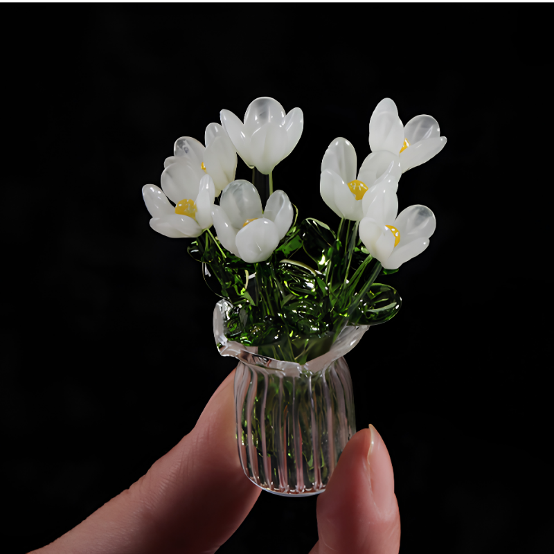 MiniFlower - Moderne Hjemmedekoration Mini Centerpiece Glas Blomster Vase