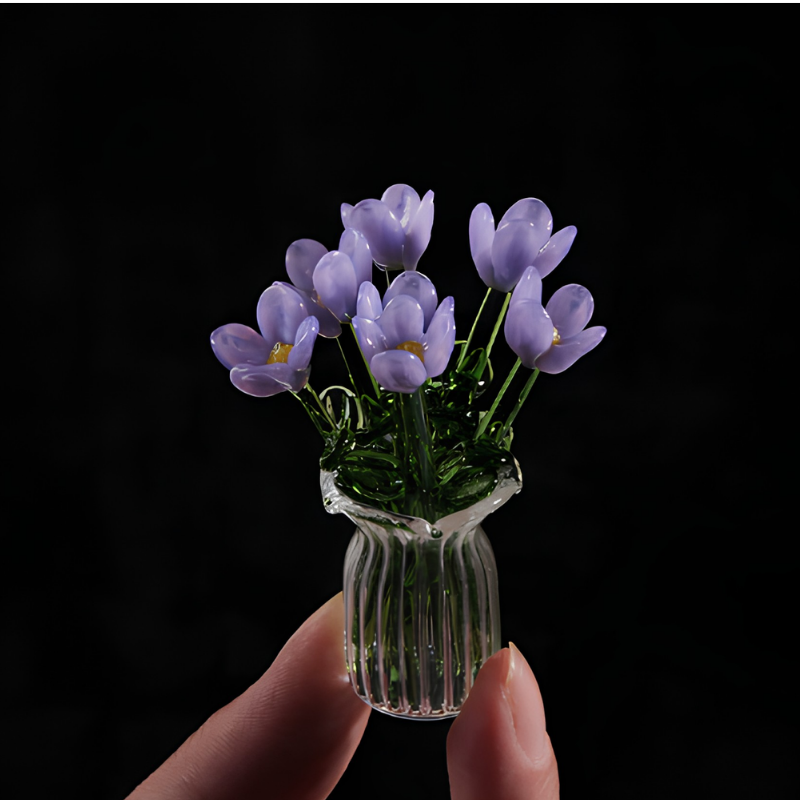 MiniFlower - Moderne Hjemmedekoration Mini Centerpiece Glas Blomster Vase