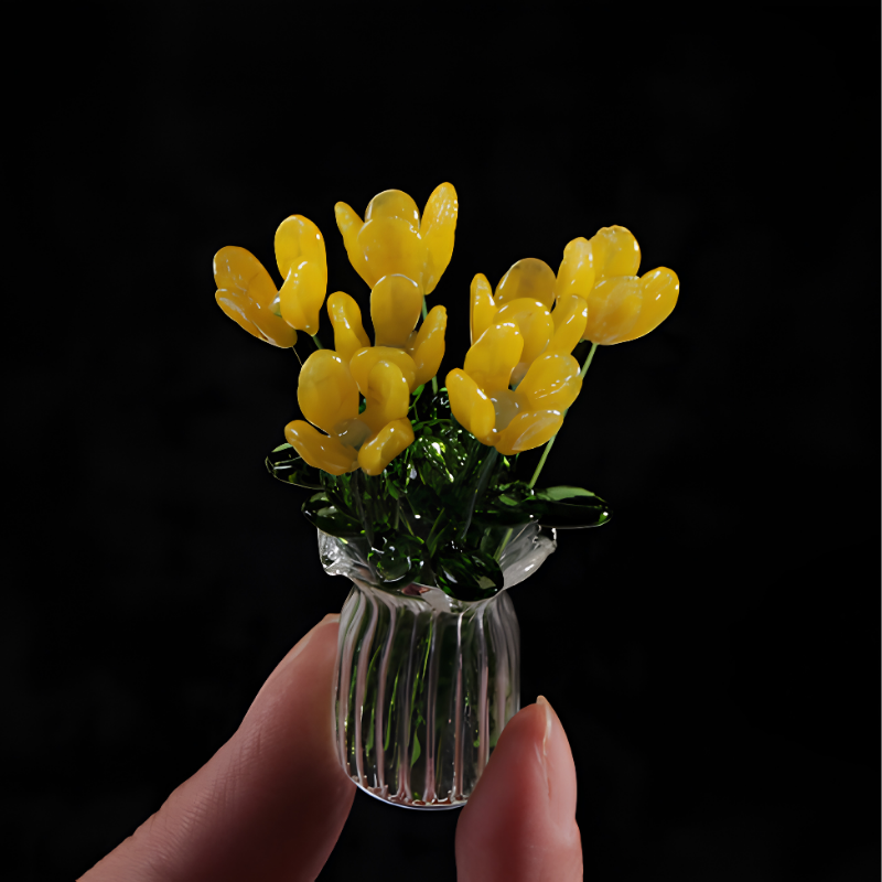 MiniFlower - Moderne Hjemmedekoration Mini Centerpiece Glas Blomster Vase