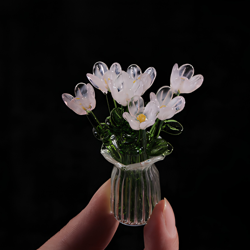 MiniFlower - Moderne Hjemmedekoration Mini Centerpiece Glas Blomster Vase