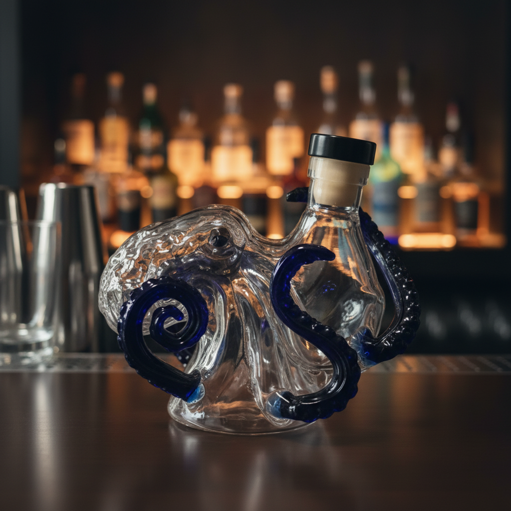KrakenBottle™ - Kraken Blæksprutte Formet Udgave Likør Glas Flaske