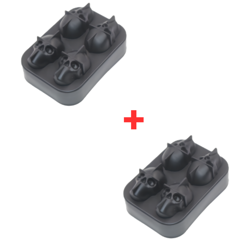 Globetrek° SkullMolder 1+1 GRATIS: Kreativ Og Unik Skeletformet Isform