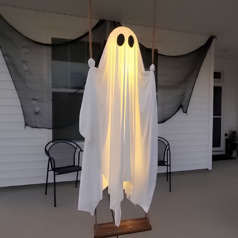 SpookyDecor - Svingende Spøgelse Halloween Spooky Dekoration