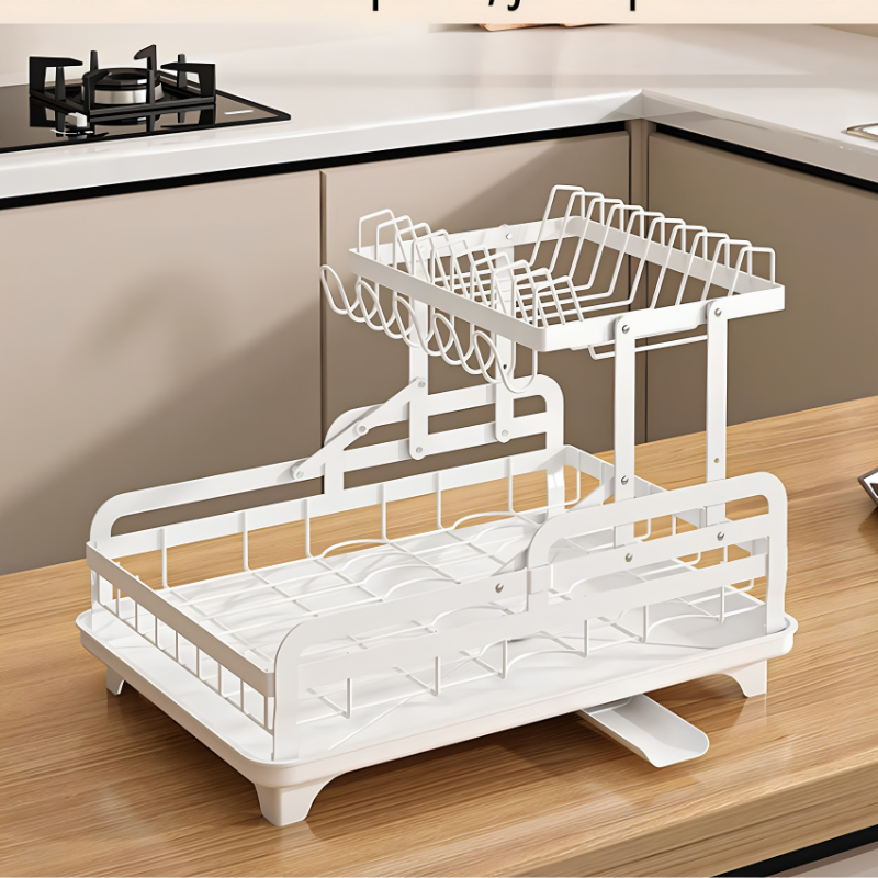 Globetrek° KitchenRack: Multi-Formål Hurtigtørrende Køkken Dræn Rack