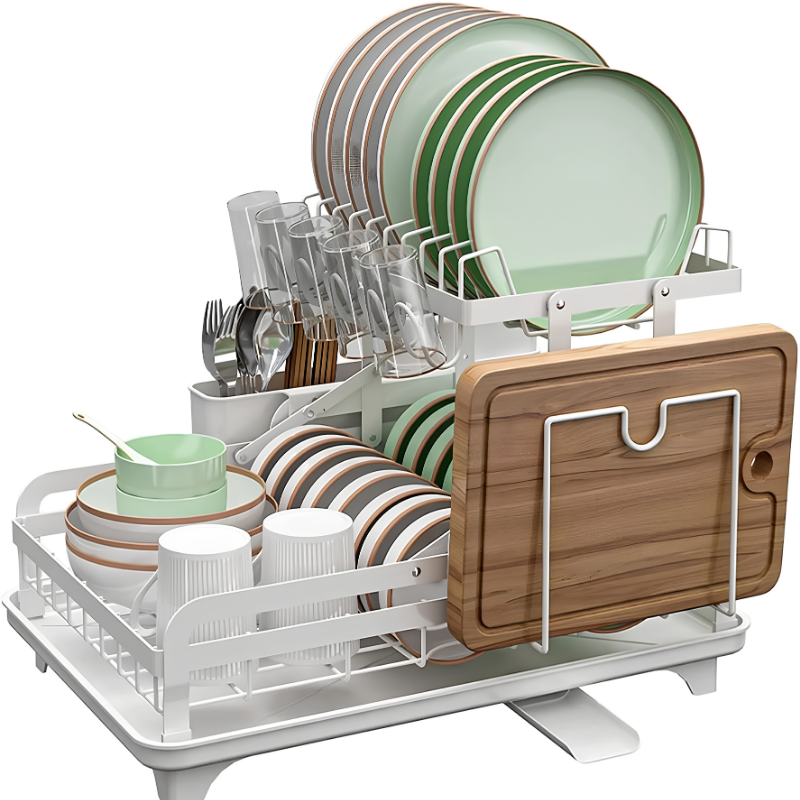 Globetrek° KitchenRack: Multi-Formål Hurtigtørrende Køkken Dræn Rack