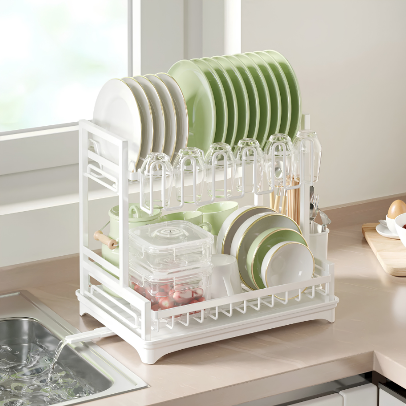Globetrek° KitchenRack: Multi-Formål Hurtigtørrende Køkken Dræn Rack