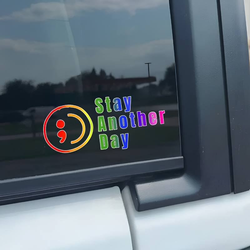 MeaningfulSticker 5+5 GRATIS: Meningsfuld Påmindelse Om At Blive En Dag Mere Vinyl Sticker