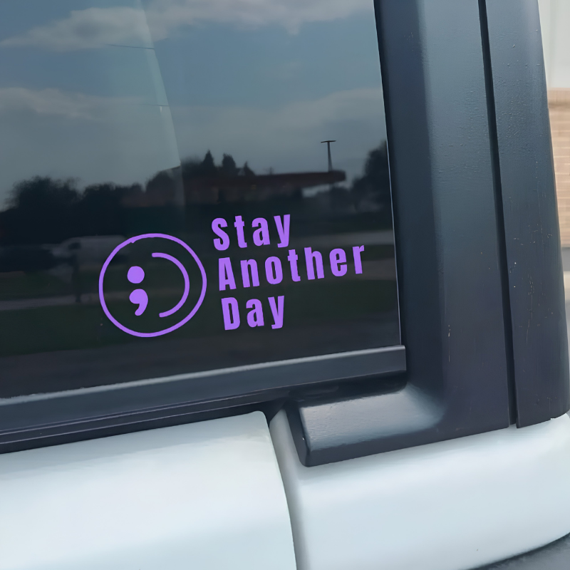 MeaningfulSticker 5+5 GRATIS: Meningsfuld Påmindelse Om At Blive En Dag Mere Vinyl Sticker