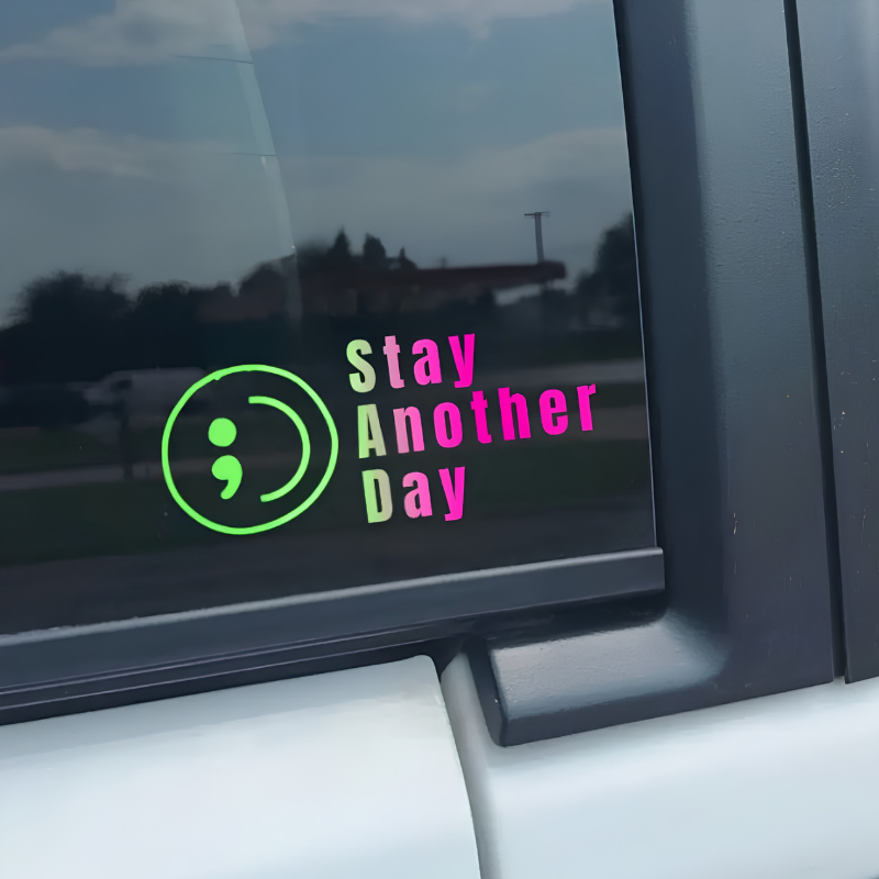 MeaningfulSticker 5+5 GRATIS: Meningsfuld Påmindelse Om At Blive En Dag Mere Vinyl Sticker