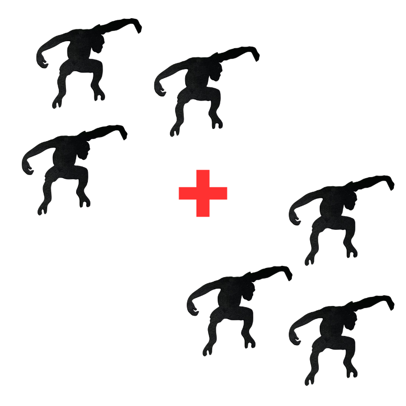 GlideHold® MonkeyHook 3+3 GRATIS: Kreativ Træ Hængende Abefigur Vægkrog