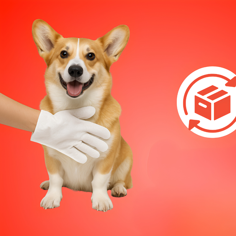 DogCatFri™ GloveWipes: Deodoriserende Handskerens Til Kæledyrpleje Og Rengøring