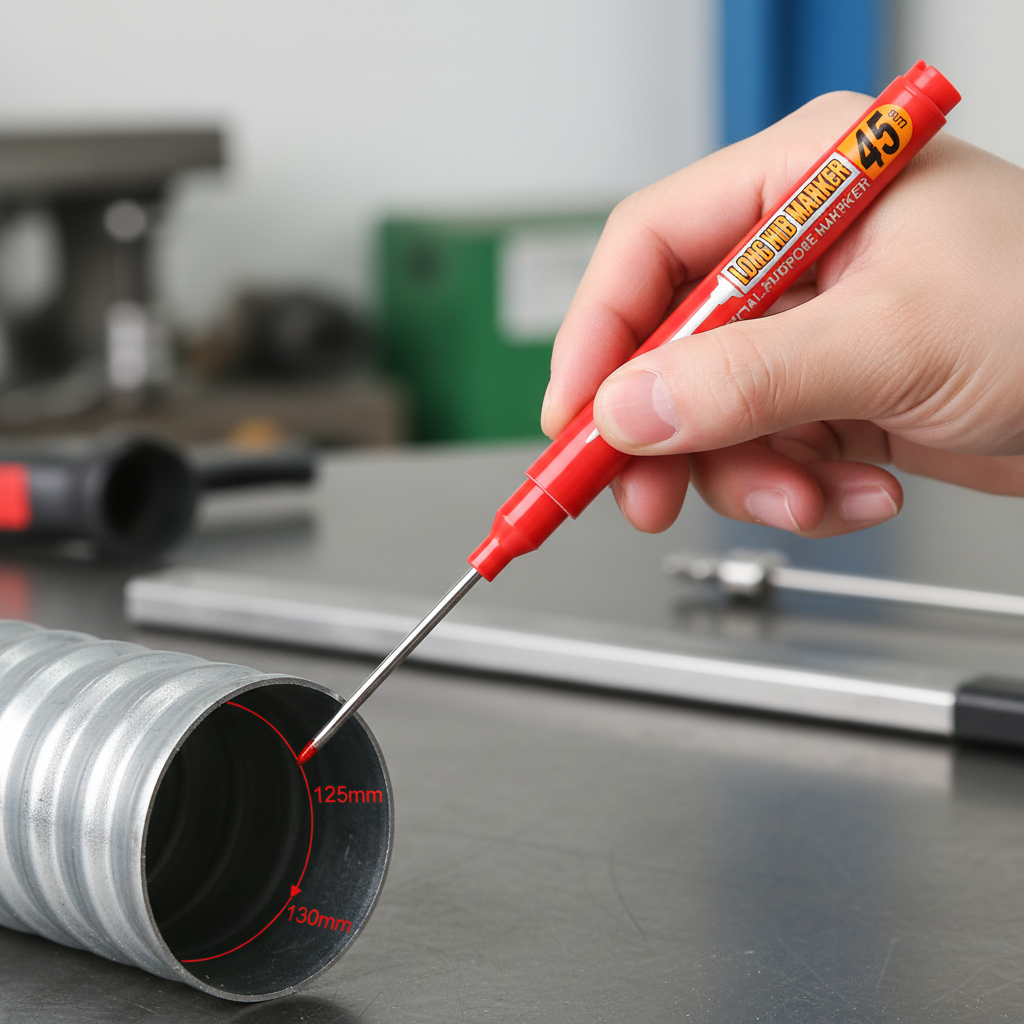 PrecisionMarker 2+2 GRATIS: Multifunktionel Høj Præcision 45mm Lang Pen Tip Og Dybde Marker