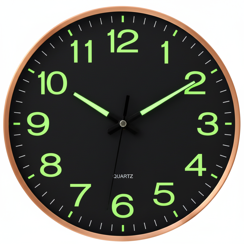 GlowTime - Elegant Moderne Luminous Glow Time Dekorativ Vægur