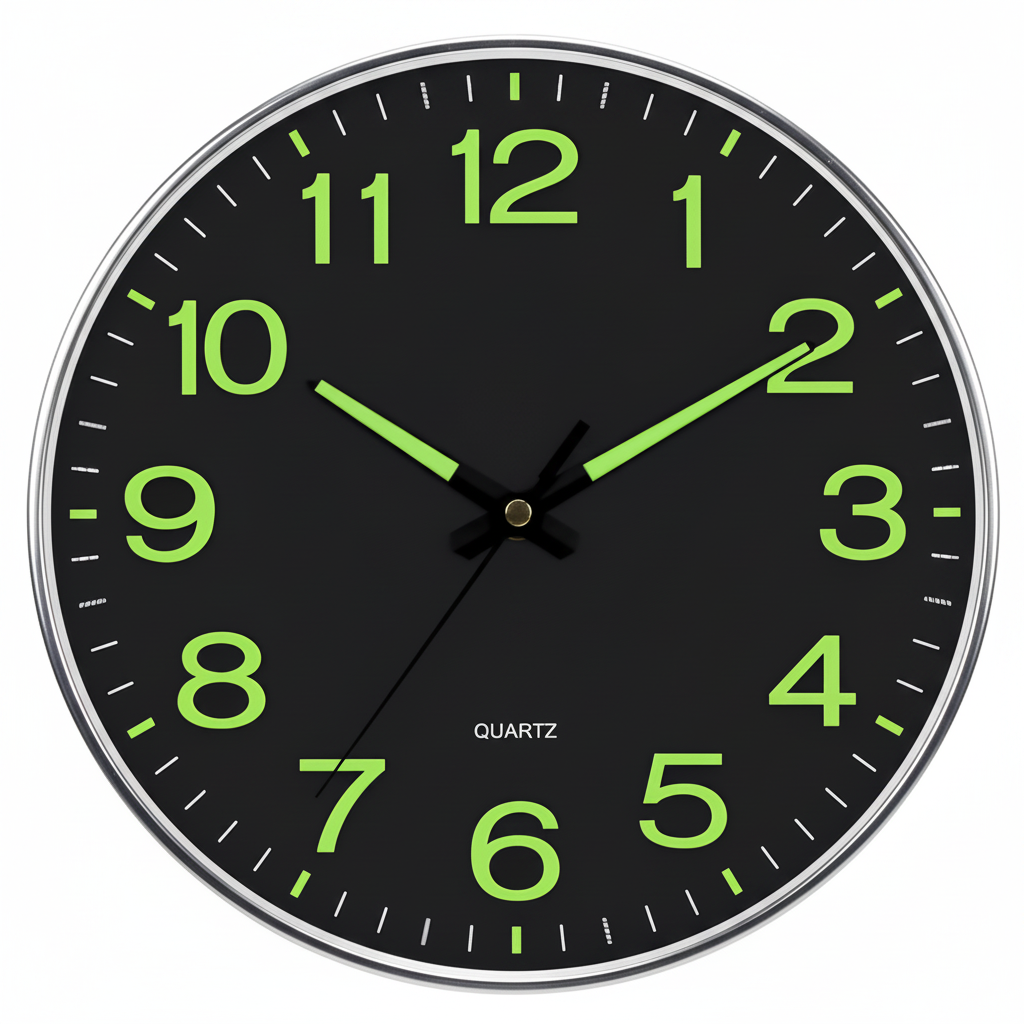 GlowTime - Elegant Moderne Luminous Glow Time Dekorativ Vægur