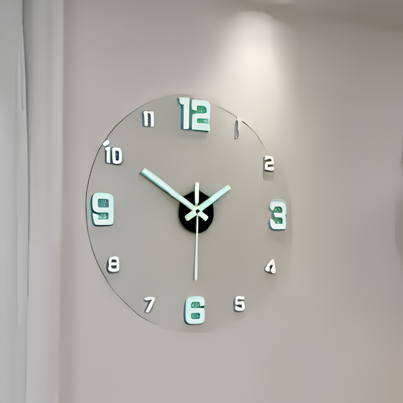 GlowTime - Elegant Moderne Luminous Glow Time Dekorativ Vægur