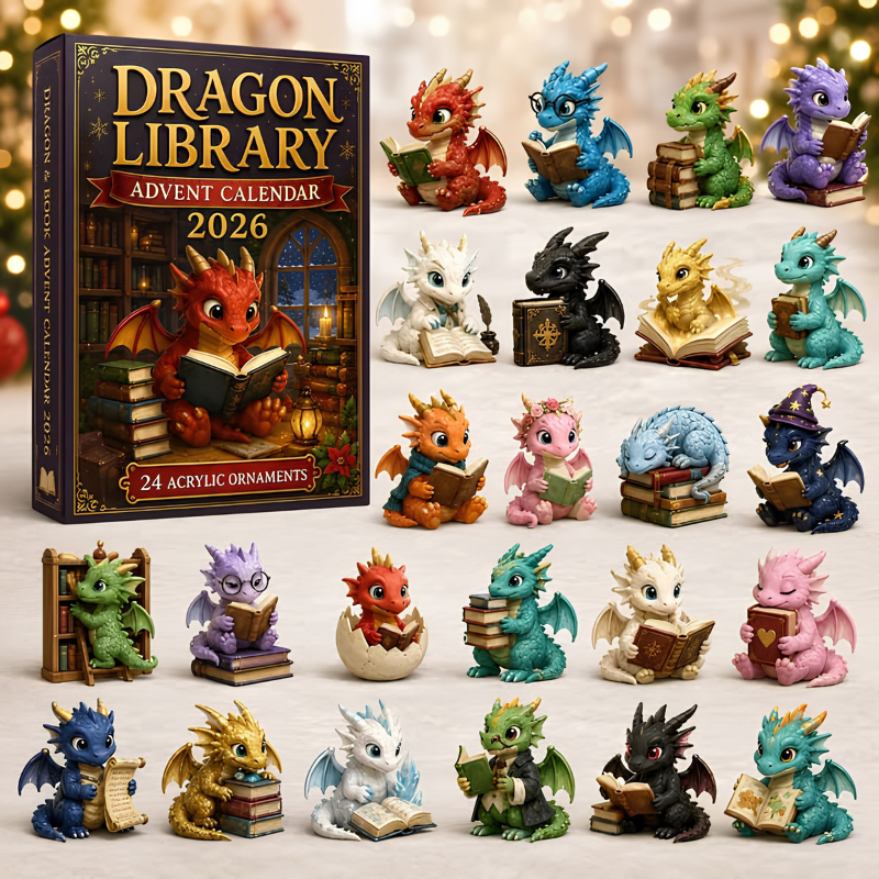 Kletshuts™ DragonAdvent - 24 Dages Juleoverraskelse 2D Drage Adventskalender