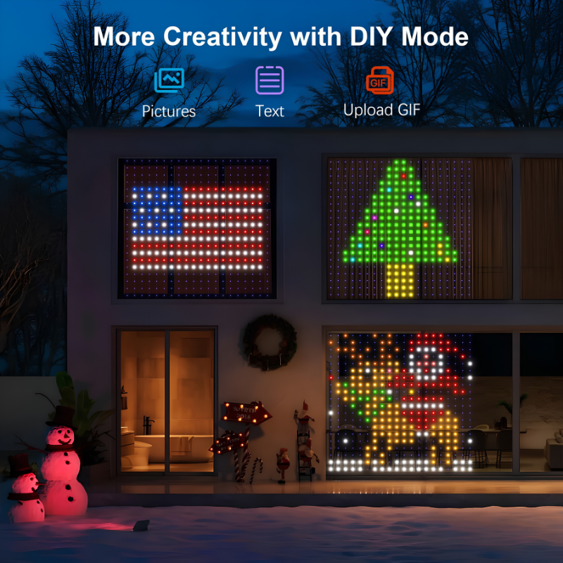 Ledsen™ ChristmasLED - Jule Smart LED Udendørs Og Væg Gardin Lys