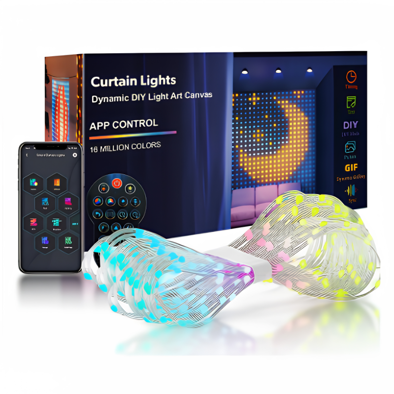 Ledsen™ ChristmasLED - Jule Smart LED Udendørs Og Væg Gardin Lys