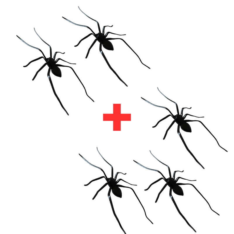 MagneticSpider 2+3 GRATIS: Magnetisk Realistisk 3D Edderkop Dekor Til Køleskab