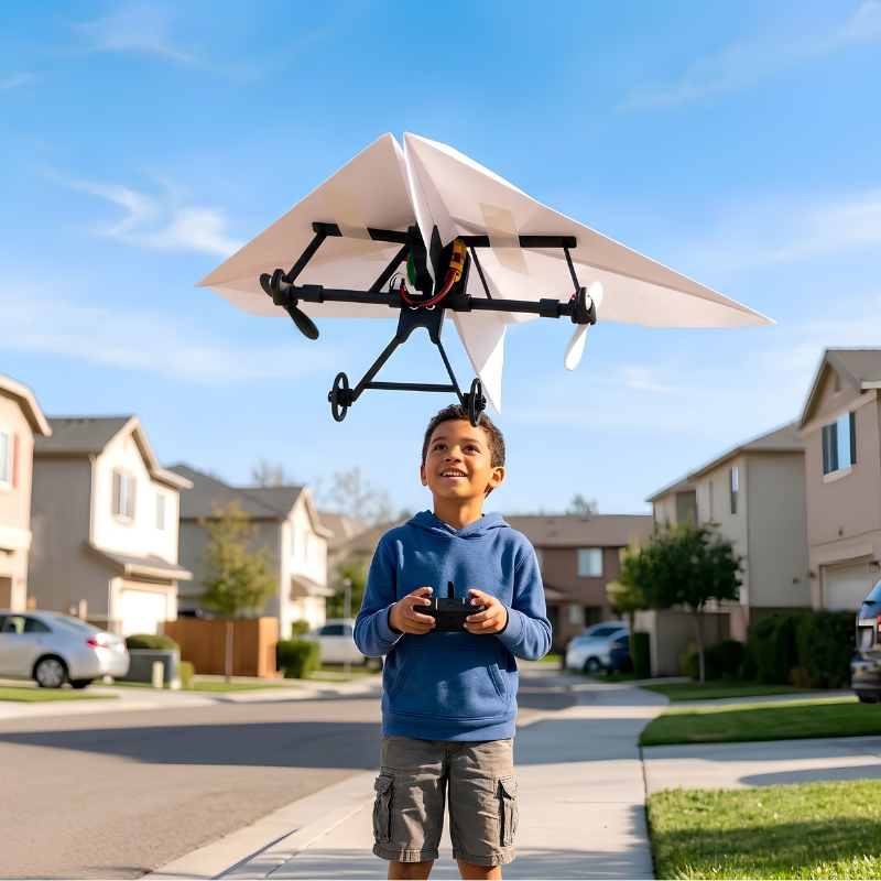 Kletshuts™ SkyGlide - Fjernstyret DIY Papirfly Sky Glide Til Begyndere Og Hobbyentusiaster