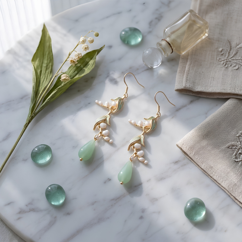 Jewelance™ LilyEarrings 1+1 GRATIS: Elegante Blomster Lily Mode Dråbeøreringe