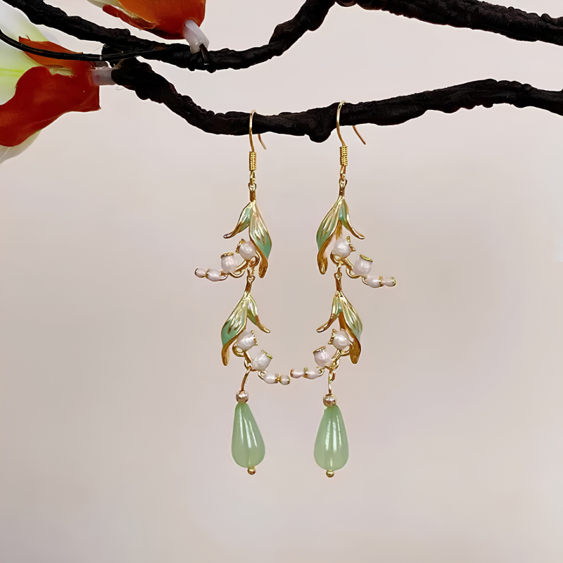 Jewelance™ LilyEarrings 1+1 GRATIS: Elegante Blomster Lily Mode Dråbeøreringe