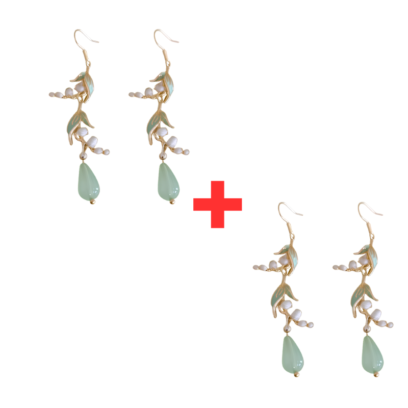 Jewelance™ LilyEarrings 1+1 GRATIS: Elegante Blomster Lily Mode Dråbeøreringe