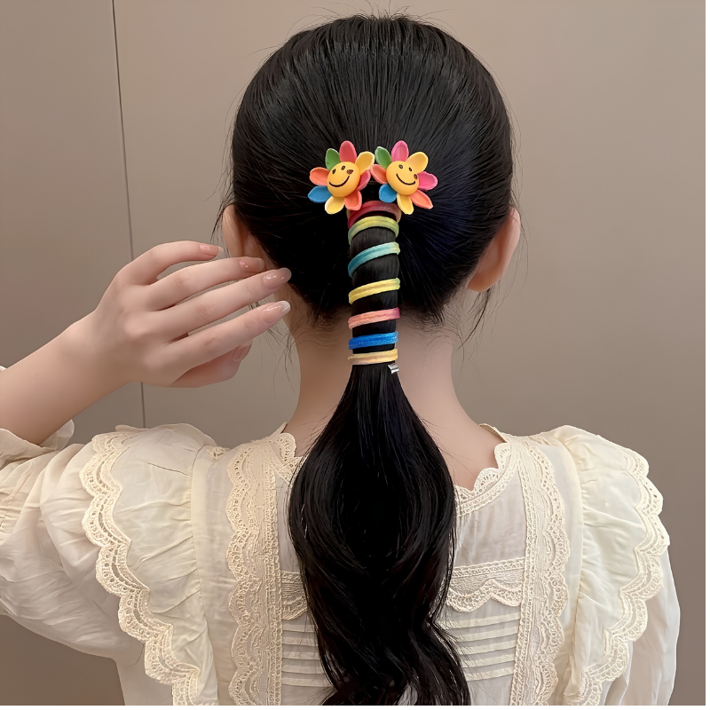 Kletshuts™ HairBands 2+2 GRATIS: Farverige Hårtilbehør Hverdag Hår Spiralbånd