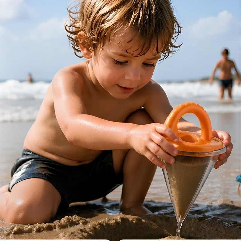 Kletshuts™ SandToy: Interaktiv Sand- Og Vandtragt Strandlegetøj Sæt