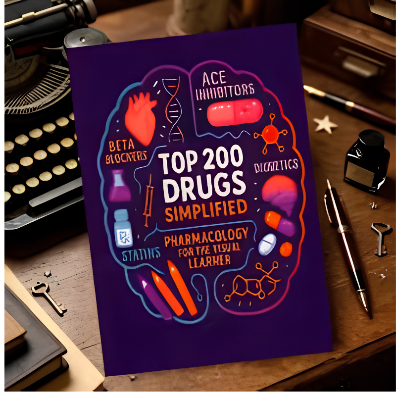 PharmaVision - Visuel Læring Farmakologi Studieguide Bog