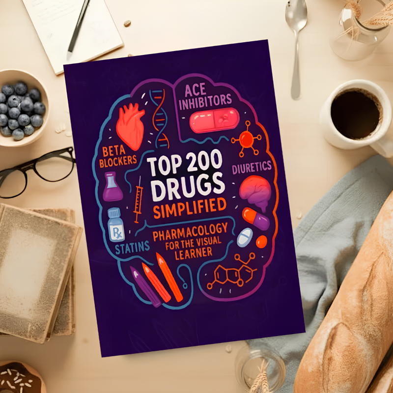 PharmaVision - Visuel Læring Farmakologi Studieguide Bog