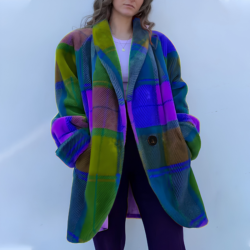 Icone™ TrendCoat: Elegant Kvindemode Trend Frakke Til Uformelle Udflykter