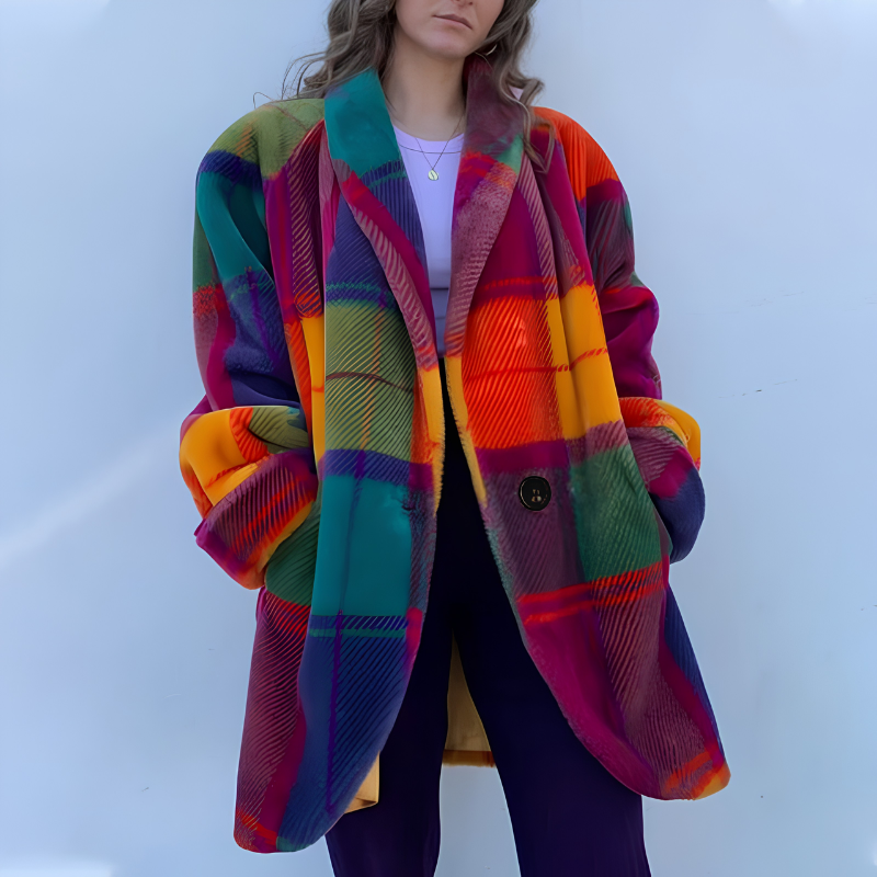 Icone™ TrendCoat: Elegant Kvindemode Trend Frakke Til Uformelle Udflykter