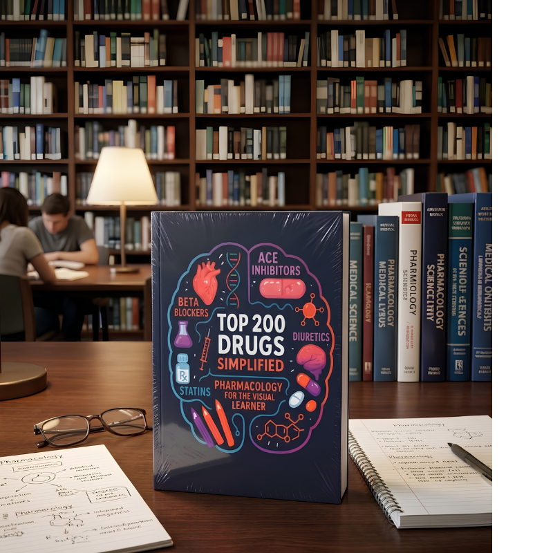 PharmaVision - Visuel Læring Farmakologi Studieguide Bog
