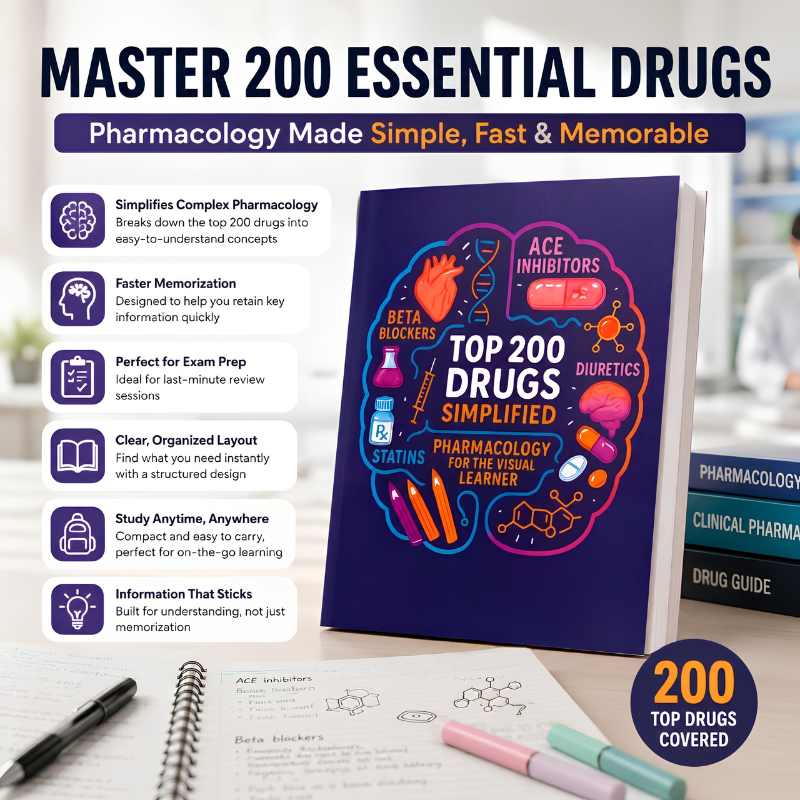 PharmaVision - Visuel Læring Farmakologi Studieguide Bog