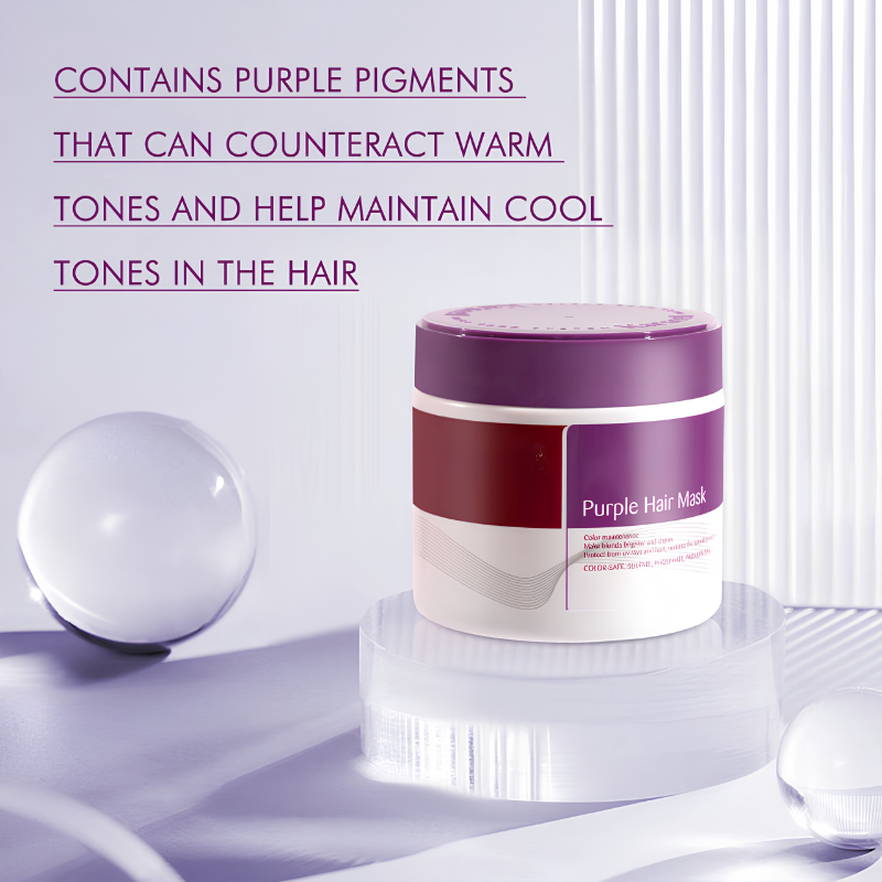 Rose® KeratinMask: Farve Og Dybde Reparationslilla Keratin Toning Hårmaske