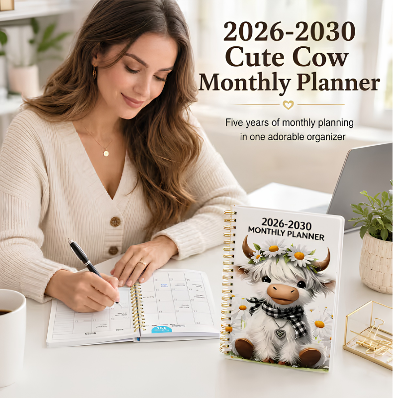 HighlandPlanner™ - Highland Ko 3 Års Månedlig Planlægger