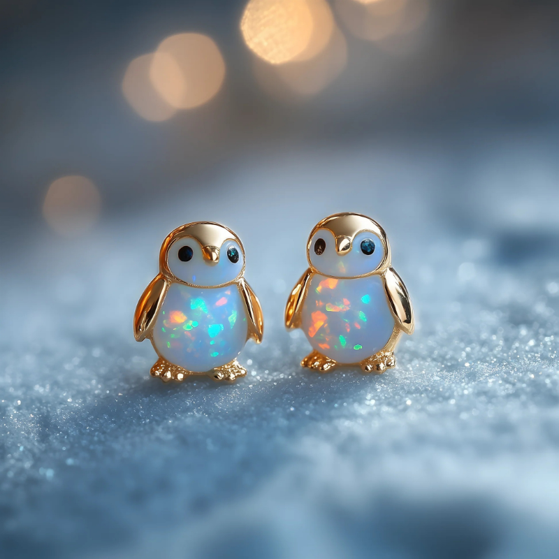 Jewelance™  PenguinEarrings 1+1 GRATIS: Søde Elegante Pingvin Stud Mode Øreringe