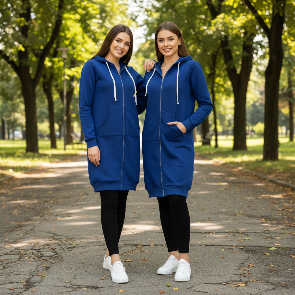 Icone™ CozyHoodie: Kvinders Zip-Up Cozy Lang Hoodie