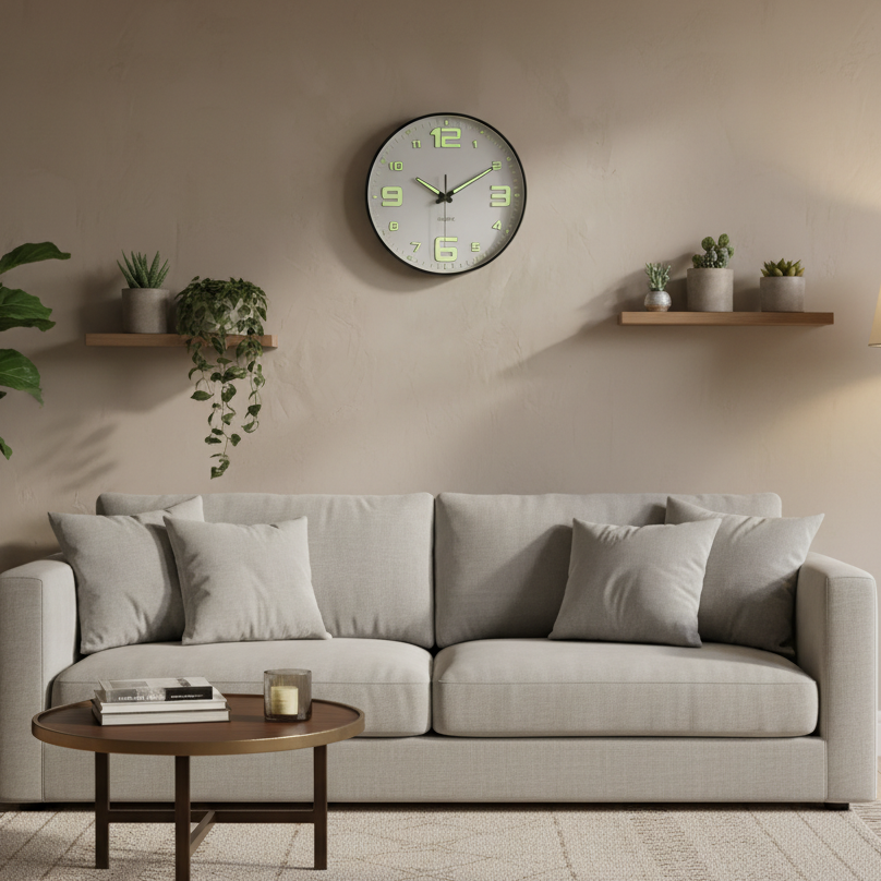 GlowTime - Elegant Moderne Luminous Glow Time Dekorativ Vægur